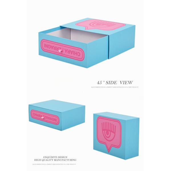 Custom Made Printing Cardboard Paper Large Sliding Pull Out Shoe Boxes