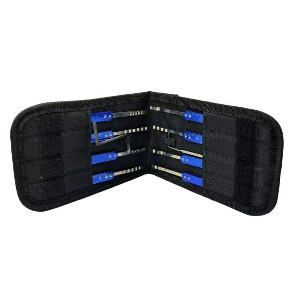 8-Piece Safe Lock Pick Set with Quick Opener for Precise Key Cutting - Professional Locksmith Tools