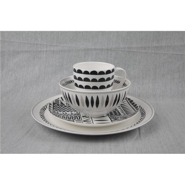 20pcs Geometry New Bone China Crockery Dinner Set For Restaurant Hotel