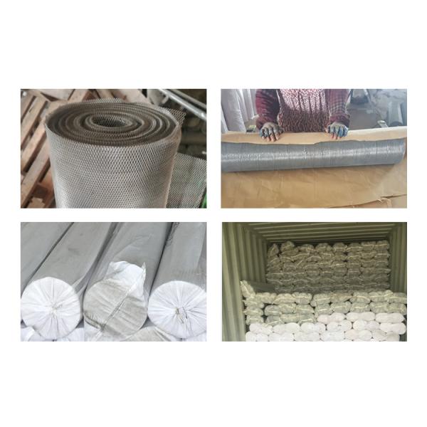 Hexagonal Expanded Metal Lath Sheet / Aluminium Mesh Gutter Guard Anodized