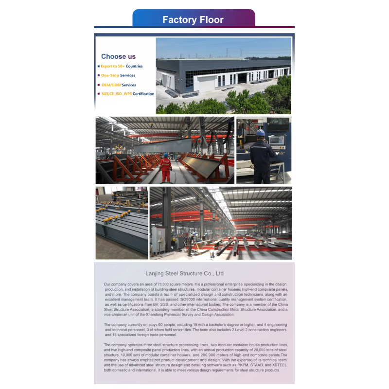 Completed steel structure workshop facility