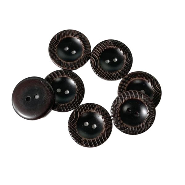 Jacket 2-Holes Polyester Buttons 42L Special Design On Rim