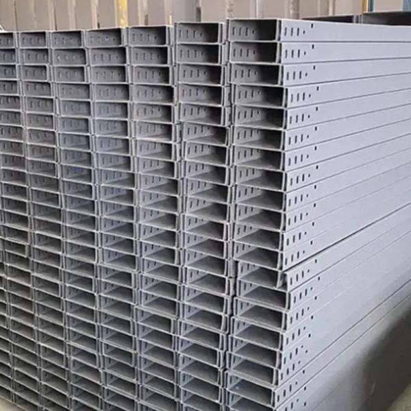 Wall Mount Solid Cable Tray 50mm Height Organized and Neat for Indoor Installations
