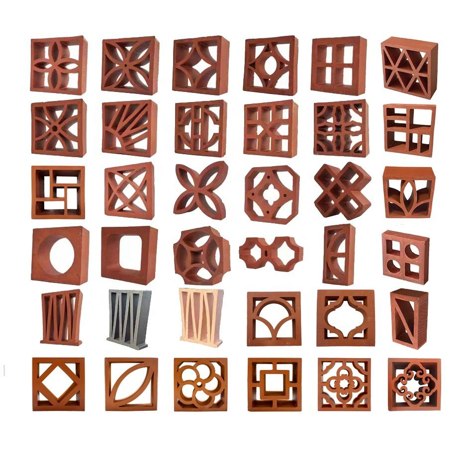 Terracotta Breeze Block Panels Architectural Wall Design Decorative Perforated Bricks