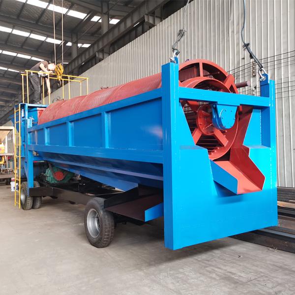 High Separation Efficiency Mobile Gold Sand Separator Mining Trommel Machinery Washing Plant