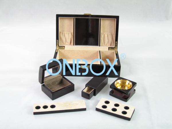 Buy Painted Wooden Boxes Packaging For Aromer Burner Set , Women Perfume Gift Sets at wholesale prices