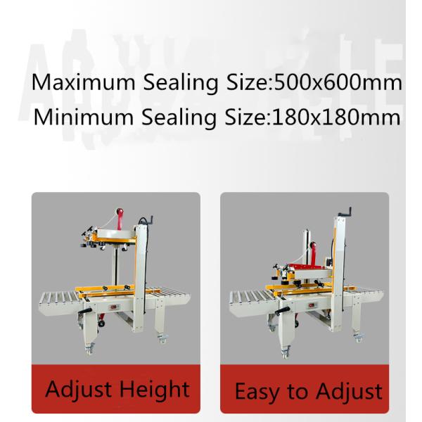 Construction Works Auto Box Taping Carton Sealing Machine with Packaging Material
