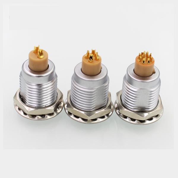 EGG 0B 302 Fixed Socket Lemo B Series Connectors 2 Pin Female Push Pull Stainless Connector