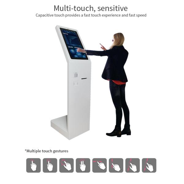 Capacitive Touch 19.1in Self Service Payment Kiosk With Scanner