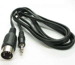 China 2M 5 Pin Din MIDI Plug To 3.5mm Jack Stereo Plug Audio Cable on sale