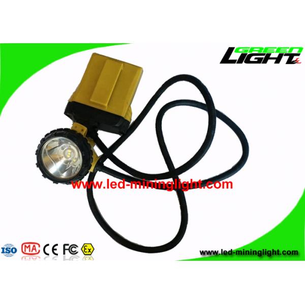 25000 Lux Waterproof IP68 Mining Cap Lights , Full Sealing Construction Miners Helmet Light