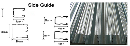 Galvanized Steel / PPGI Guide Rail Roll Form Machines With Hydraulic Punching Device