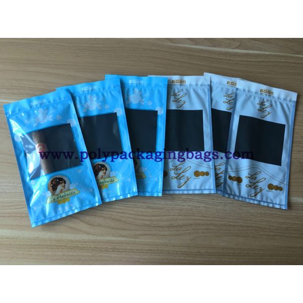 Moisture Proof Zipper Resealable Cigar Packaging Bag With Humidification System