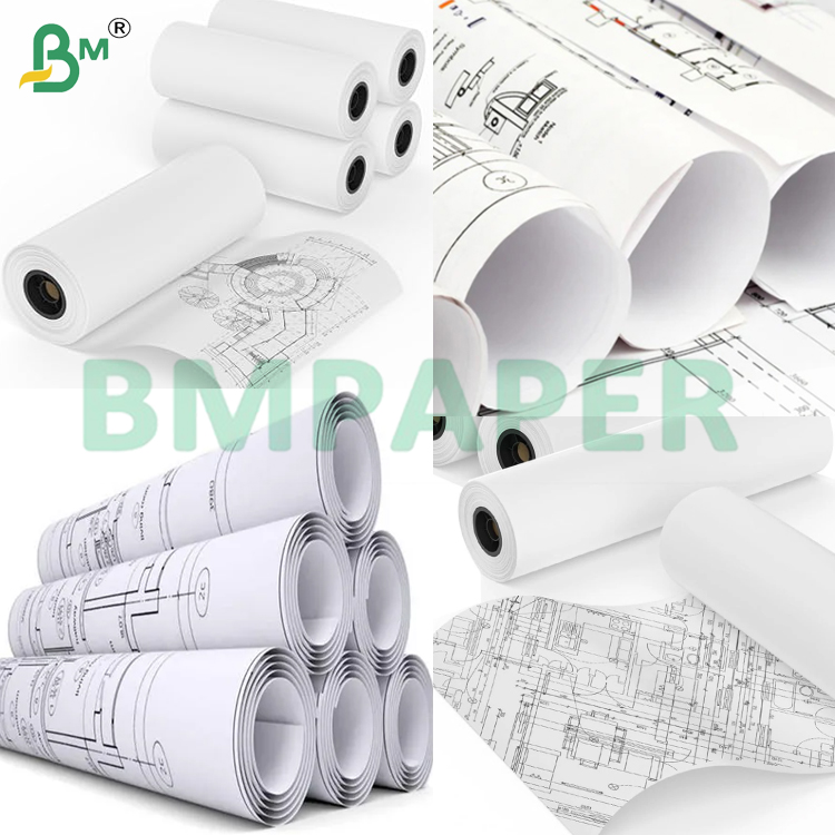 80gsm CAD Plotter Paper Rolls Perfect for Detailed Design Layouts