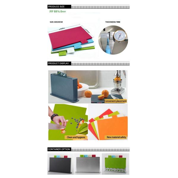 Fall Season Rectangle PP Chopping Board for Kitchen Fruit Vegetable Preparation Tasks
