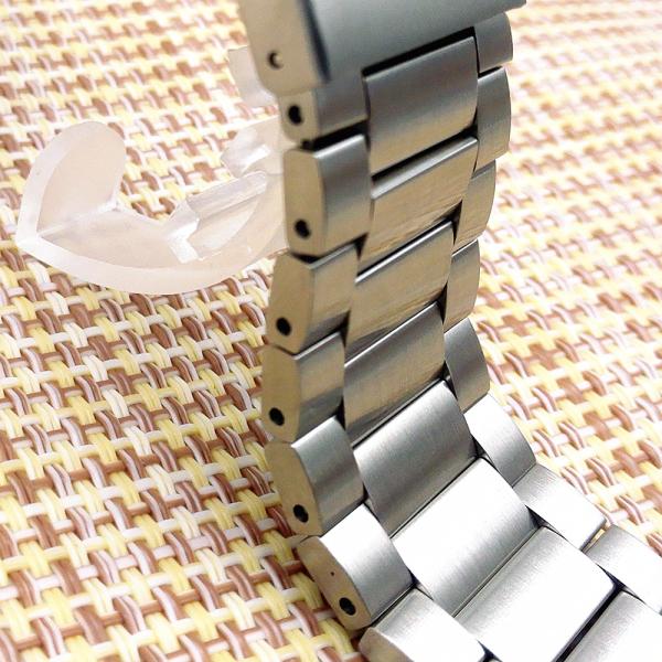 Brushed Solid 22mm Stainless Steel Watch Band Quick Release