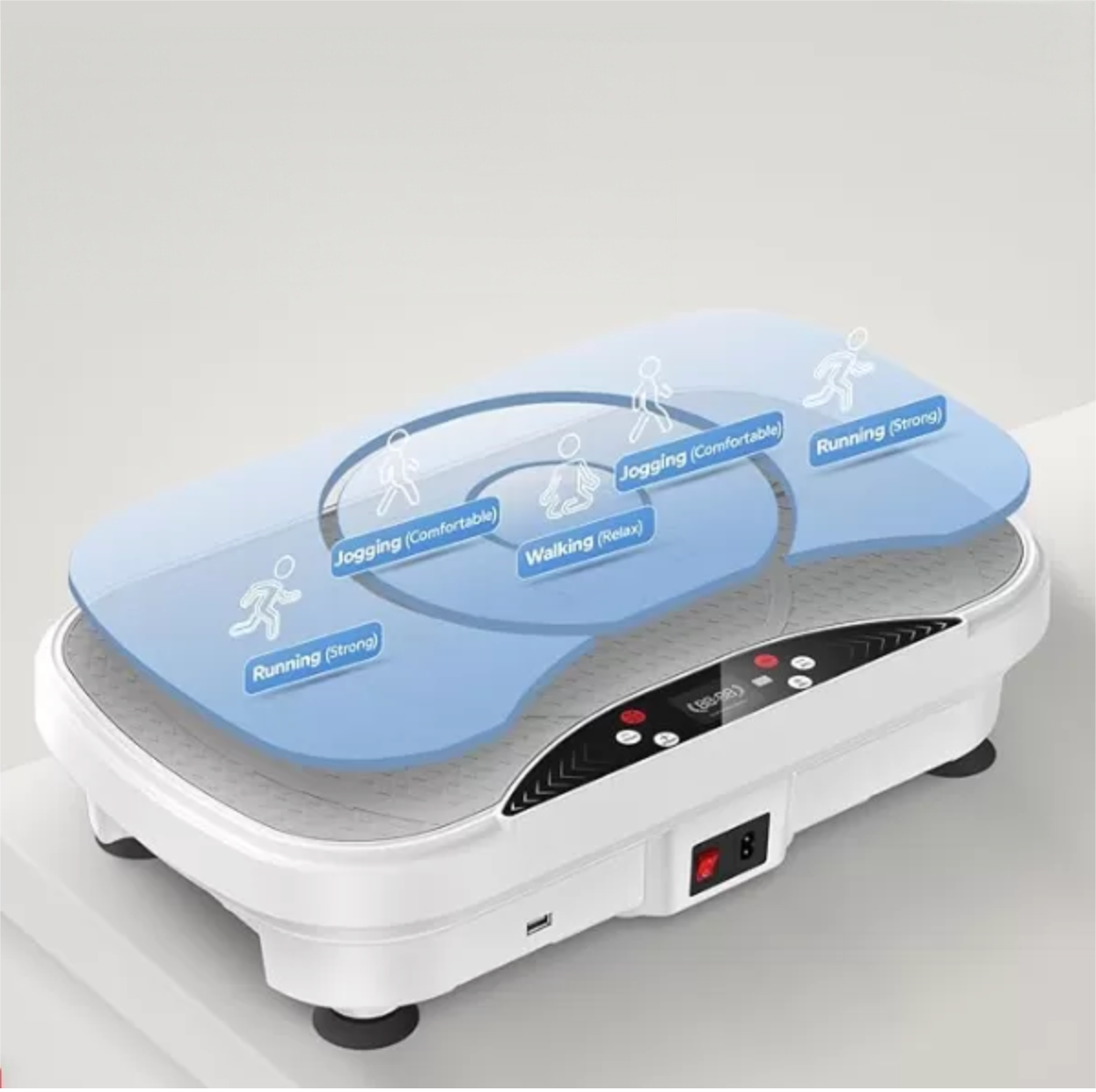 Multi-Color LED Vibration Plate， Remote Control Fat Burning Platform