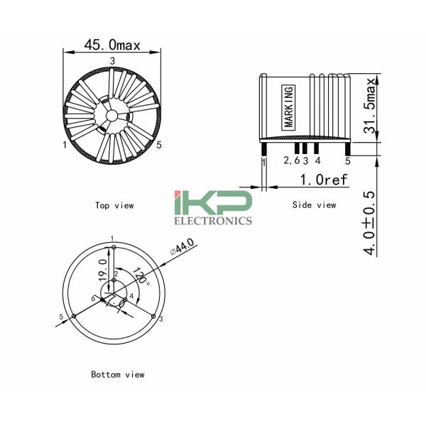 Three Phase Horizontal Ferrite Core Common Mode Chokes