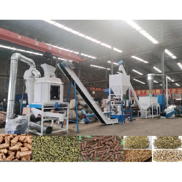 Animals Feed Pellet Production Line Poultry Breeding Feed Pelletizing Machine Make Pellet For Animal Feed