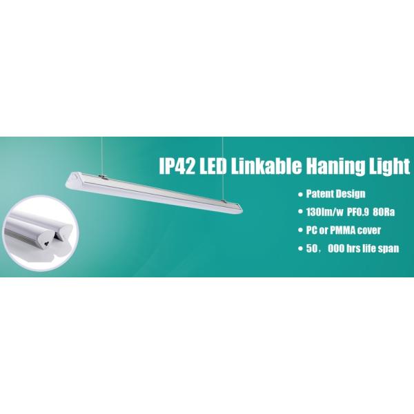 60w 1500mm Led Linear Suspension Lighting Max 42m Linkable