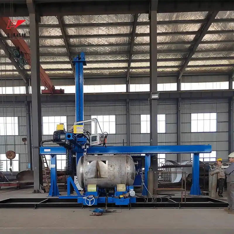 2×1.5M Column & Boom Welding Manipulator Automatic Longitudinal & Circumferential Seam Welding Machine