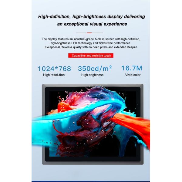15.6 Inch High Brightness 1000 Nits Vesa Windows Waterproof Lcd Capacitive Embedded Touchscreen Monitor