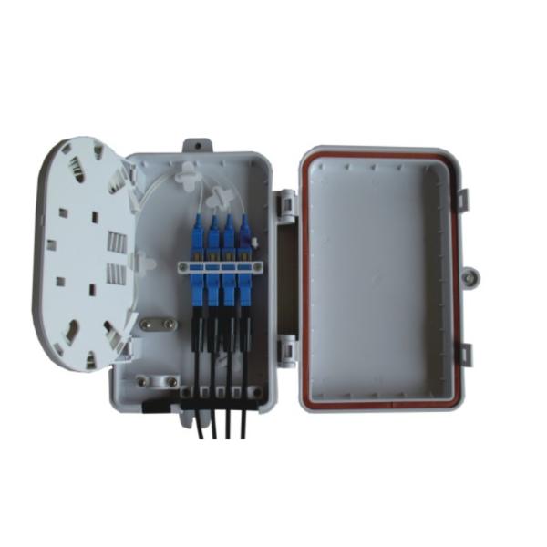 Anti UV 4 Port SC ABS FTTH Fiber Optic Terminal Box