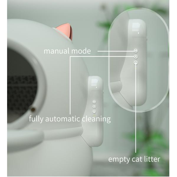18W Power Automatic Cat Toilet with Self Cleaning Function and Large Capacity