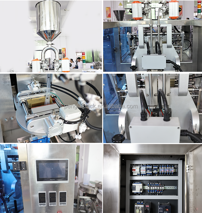 Full Automatic Irregular Sachet Back Side Sealing Sachet Packaging Machine for Energy Gel Liquid Juice Seasoning Sauce