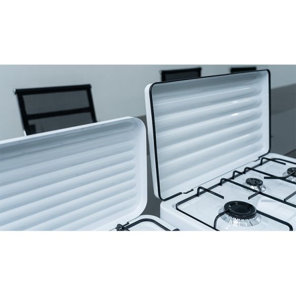 Multi Functional Three Burner Gas Stove Suitable for Diverse Cooking Methods Including Boiling Simmering and Frying