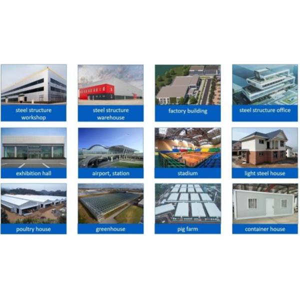 Fireproof Steel Structure Building Rigorous Inspection Precision Manufacturing