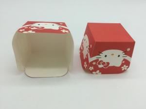 Quality Red Square Cupcake Holders , Oil - Proof Cupcake Paper Molds Hello Kitty Cute Printing for sale