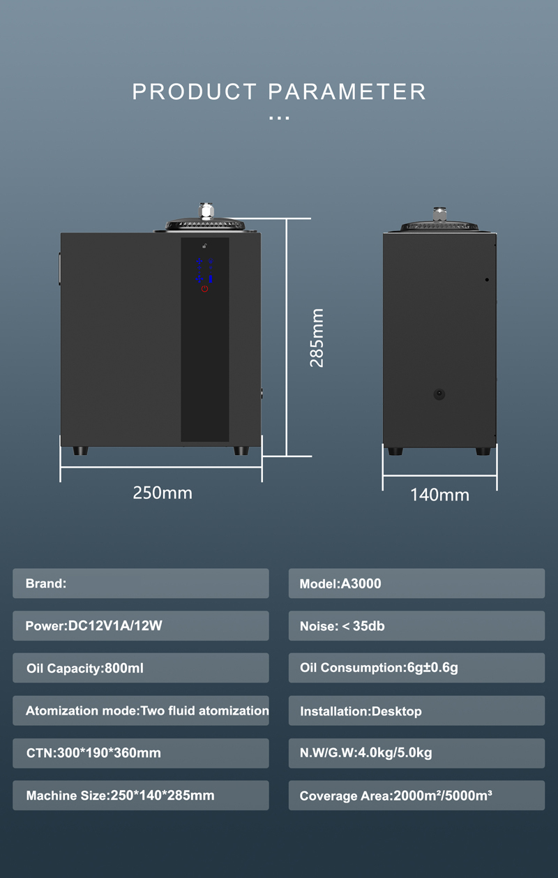 A3000 Bluetooth Air Diffuser in operation