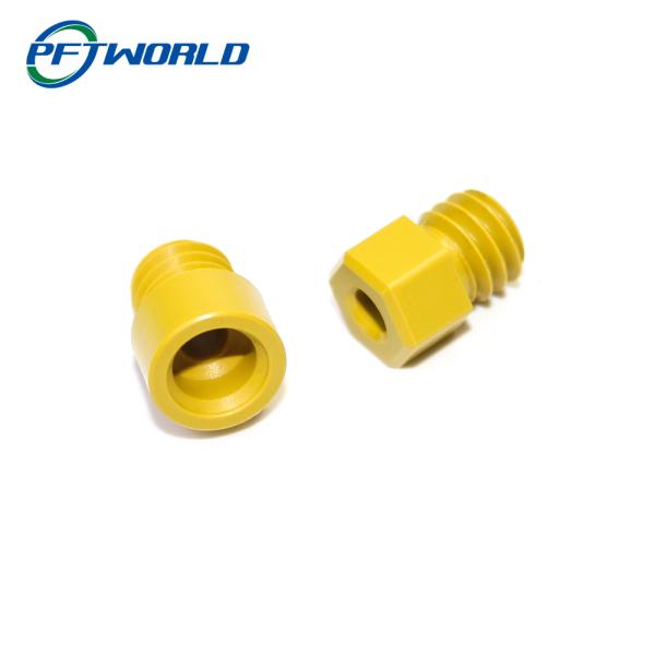 Gold plastic CNC machining parts screws