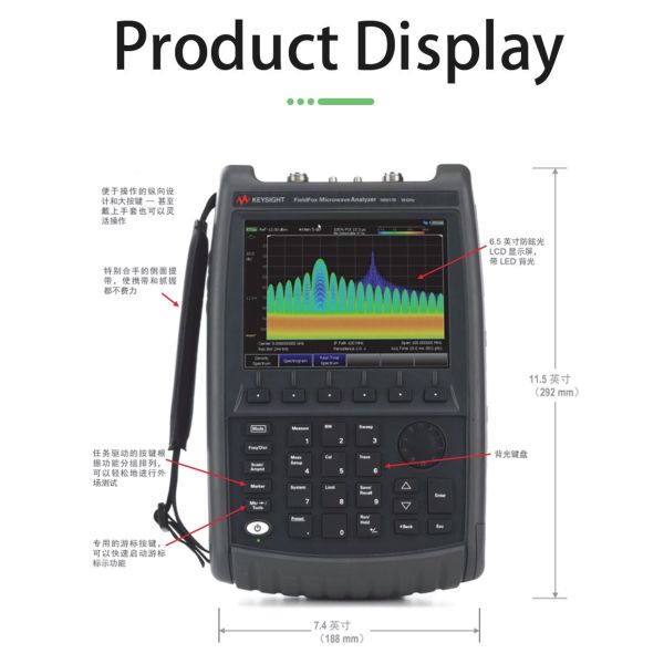 Keysight N9914C FieldFox C Handheld Microwave Analyzer rugged construction