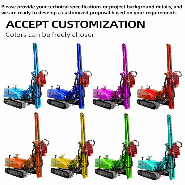 Multifunctional Pile Driver Four Piling Methods High Efficiency Hydraulic Hammer Pile Driver Machine