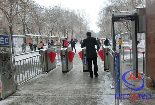 Metro / Subway Automatic Flap Barrier Gate With Led Reminder And Access Control System