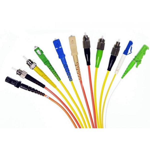 Polish UPC / APC Pigtail Fiber Optic Cable High Temperature Stability 1