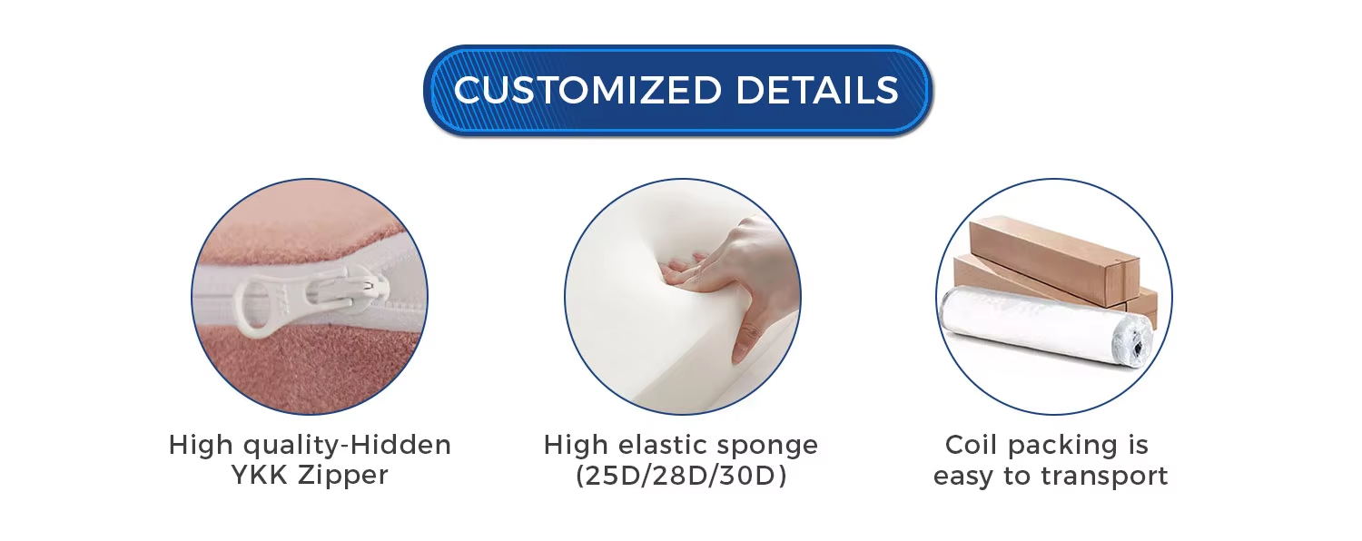 Pink Modular U-Shape Compression Foam Sofa Bed Ergonomic Sectional Couch Lounge-style Compressed Sofa for Home Bedroom Apartment
