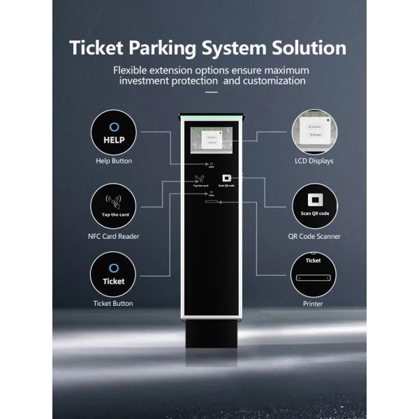 Parking Ticket Kiosk With QR Code NFC Card For Parking Lot Payment System