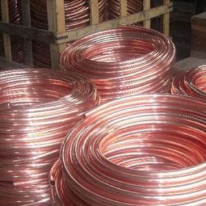 Quality Astm B280 Seamless Copper Pipe Size 1/4”1/2  0.71mm For Air Conditioner for sale