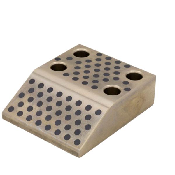 Solid Bronze Self Lubricating Bearing | Graphite Slide Wear Plate