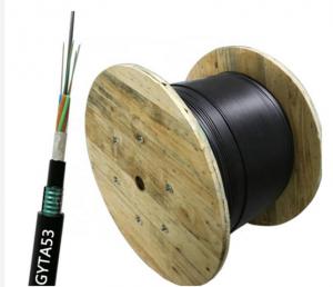 Quality Multimode G652D Armored 48 Core Fiber Optic Cable GYTA53 for sale