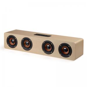 S8 12W 3000Mah AUX TF Card Boom Natural Wooded Material 3D Stereo Wireless HIFI Bluetooth Speaker