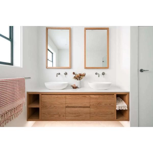 Two Sets Sinks and Faucets Large Bathroom Vanity Set with Separate Mirror Width 38-46