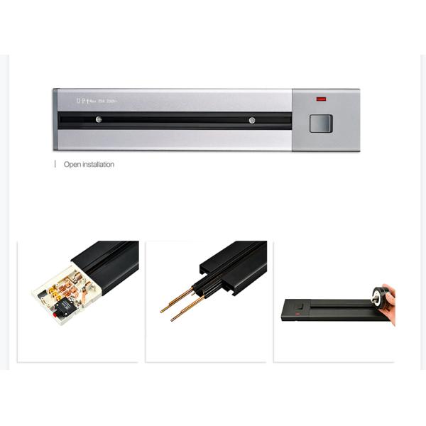 Removable Power Socket, Concealed Mounting Track And Power Adapter For Commercial