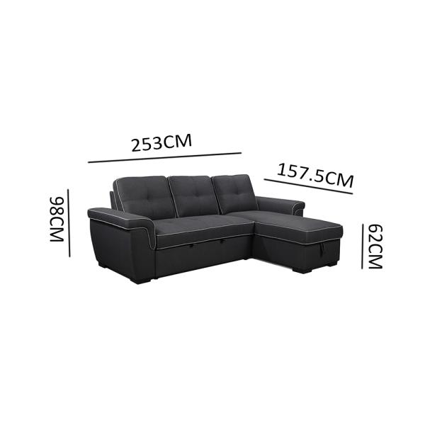 Multifunctional Folding Sofa Bed Sectional Couch Durable For Mall