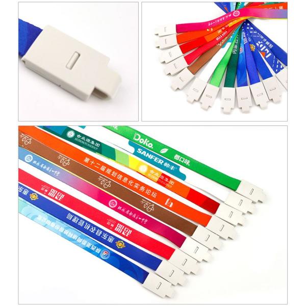Customized Heated Transfer Keychain Neck Strap Polyester Lanyards for Keys Many Colors