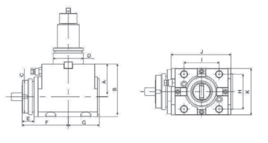Lingman BMT Series 90-degree Driven Tool Holder Featuring Both External and Internal Locking Mechanisms