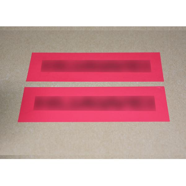 Red Pet Material Adhesive Custom Tamper Evident Labels With Anti - Counterfeit Sticker